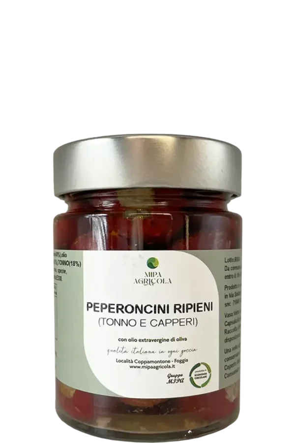 Peperoncini Tondi Ripieni in Olio EVO